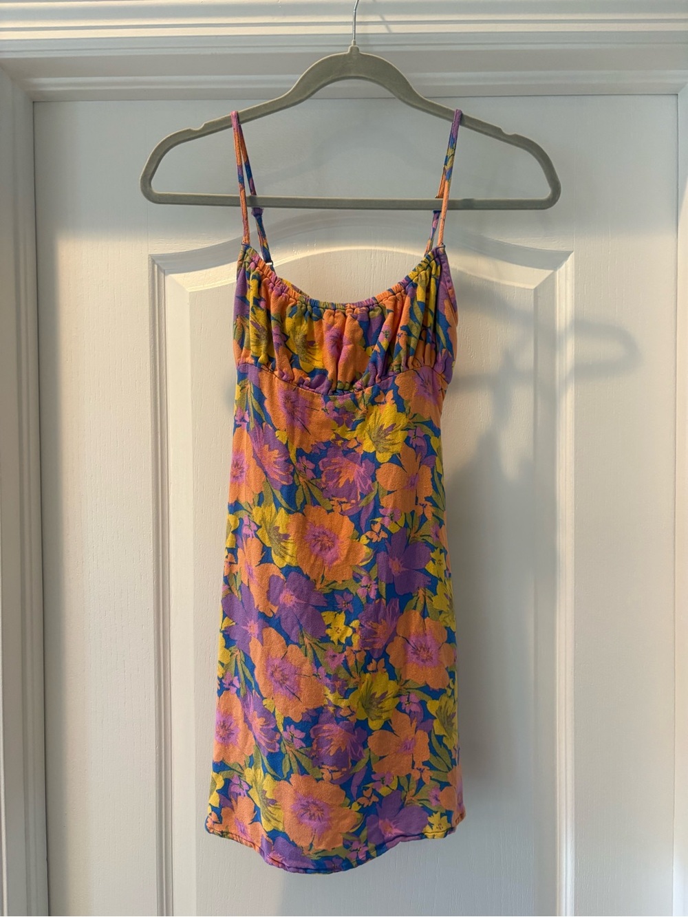 Billabong Purple, Orange & Blue Floral Mini Dress